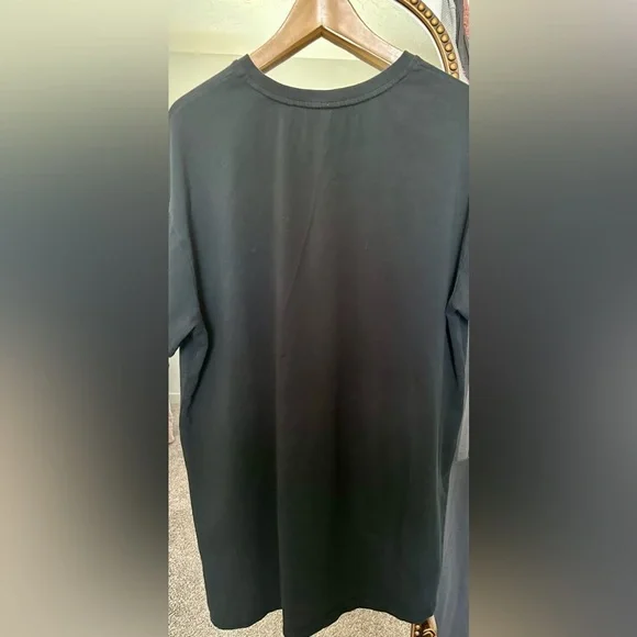 UGG Women's Zoey T-Shirt Dress Short Sleeve Organic Cotton Size M Black - Picture 6 of 9